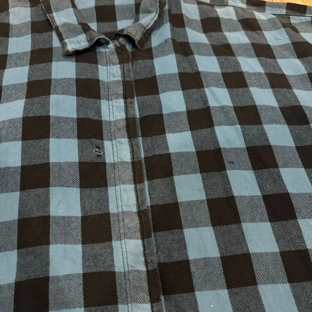 Eleven Stitch Design cotton snap down flannel size medium